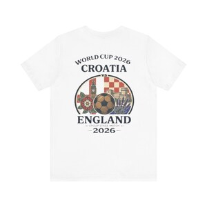 Croatia vs England World Cup 2026 Soccer Tee | Football Match Shirt image 1