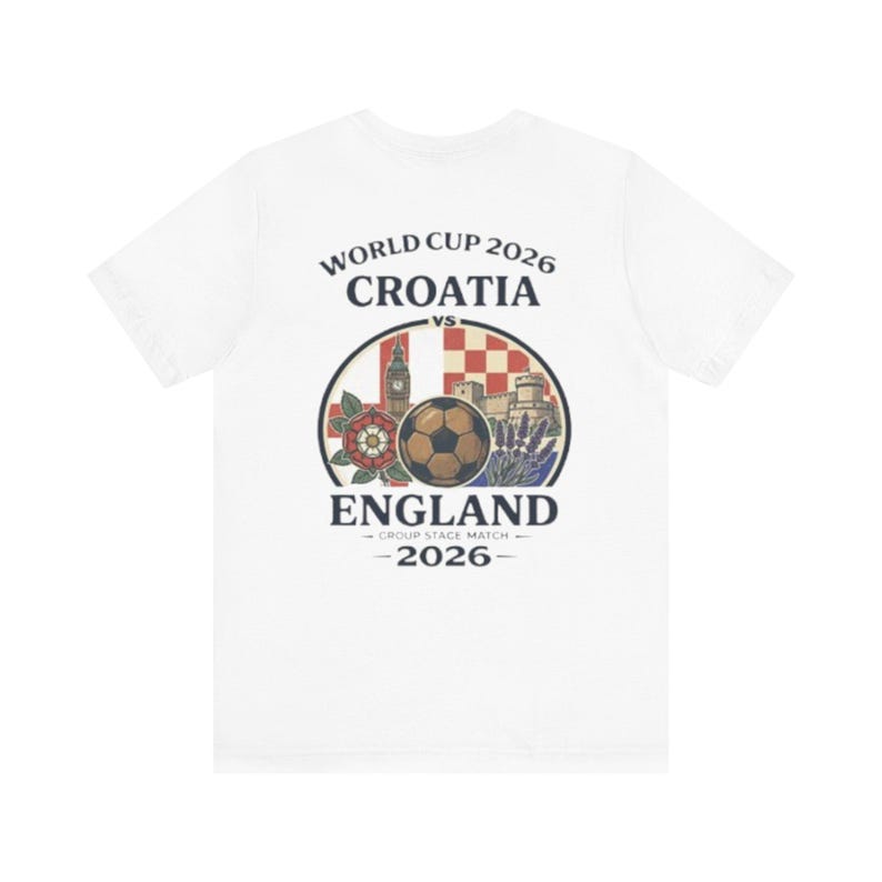 Croatia vs England World Cup 2026 Soccer Tee | Football Match Shirt image 1