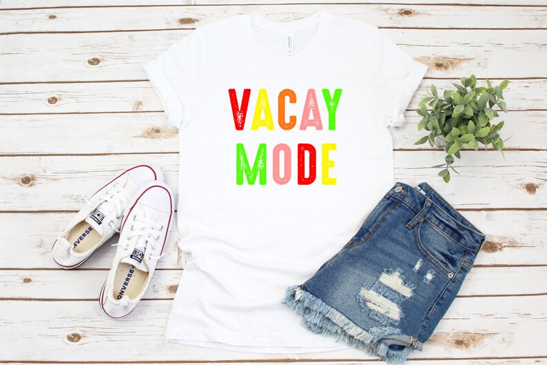 Spring Brake Tee Vacation Womens shirt Vacay Mode Summer Vacation Womens Graphic Tee Colorful Vacay Shirt Vacay Friend Vacation