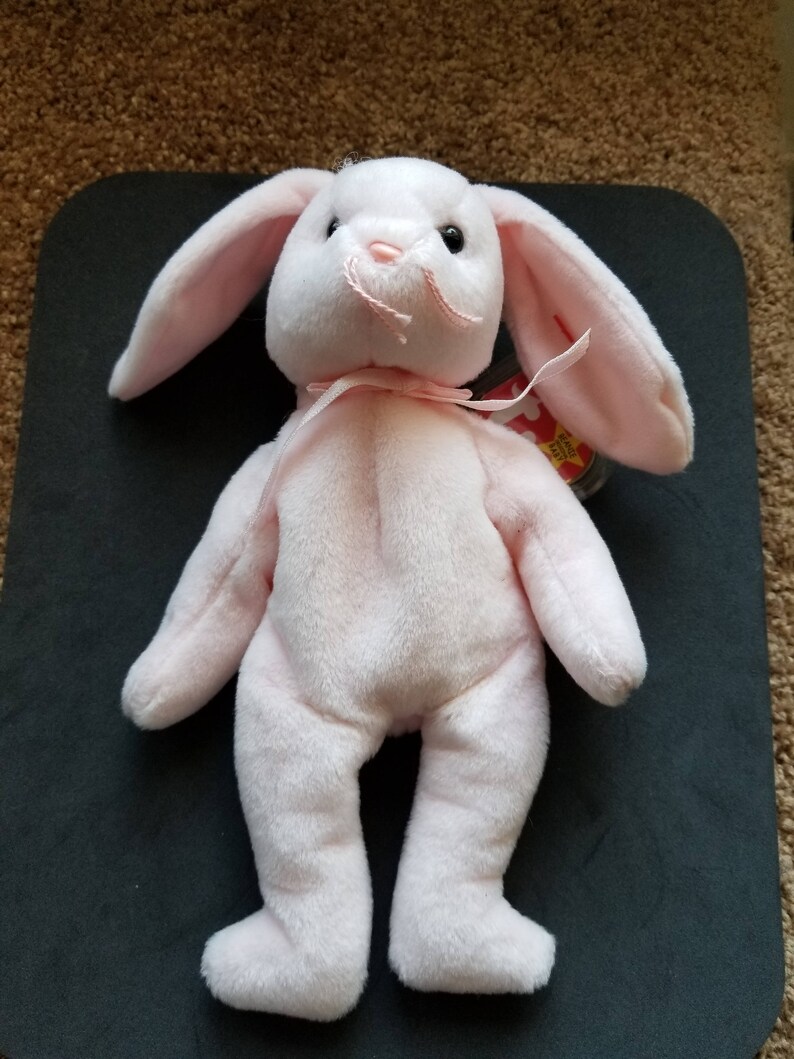 pink rabbit beanie baby