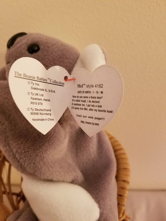 ty beanie babies mel koala bear