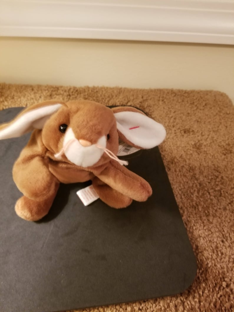 TY Beanie Babies Ears the Brown and White Rabbit /retired 1998 | Etsy
