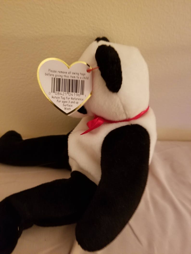 TY Beanie Babies Fortune the Black /& White Panda Bear Retired 1999 Vintage Rare Sold