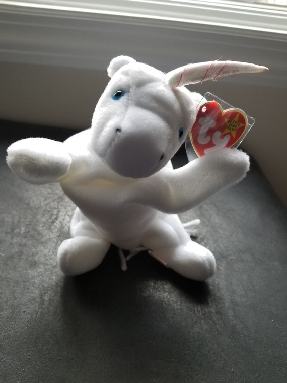 ty beanie baby mystic white unicorn