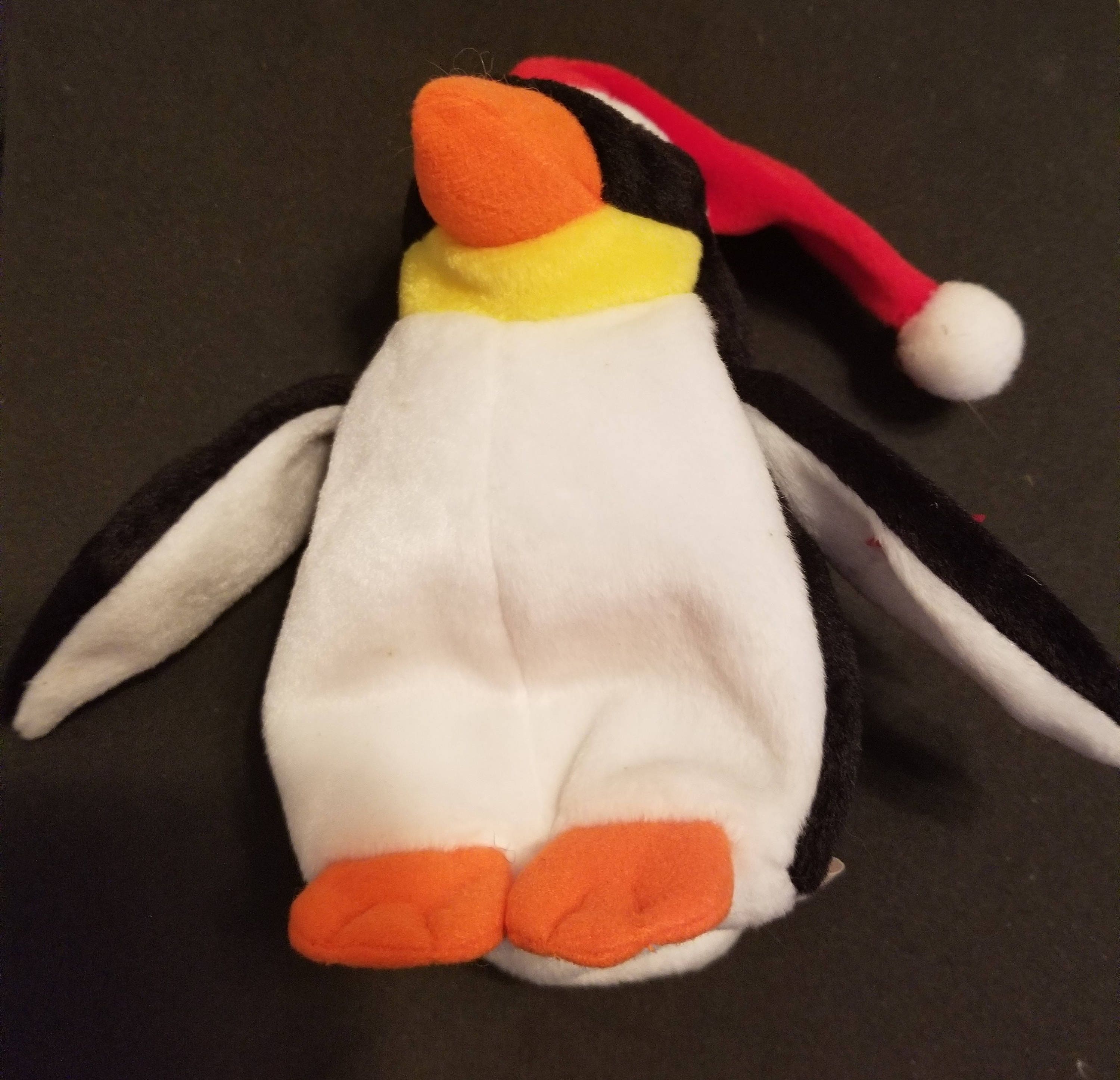 TY Beanie Babies Zero the Penguin W/ Red & White Santa Hat Etsy UK