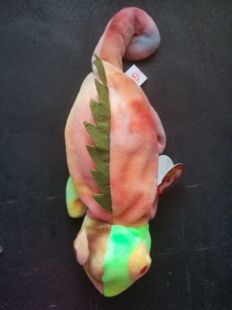 TY Beanie Babies Iggy the Tie Dyed Iguana With No Tongue No - Etsy
