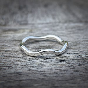 Handgemachte Sterling Silber Ring, gehämmert Sterling Silber Ring, poliert oder oxidiert, Geschenk für Sie