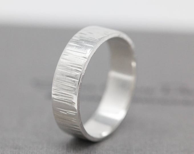 Sterling Silver Ring|Sterling Silver Textured Band|Silver Ring|Sterling Silver Minimalist Ring|Minimalist Ring|Mens Ring|Unisex Ring