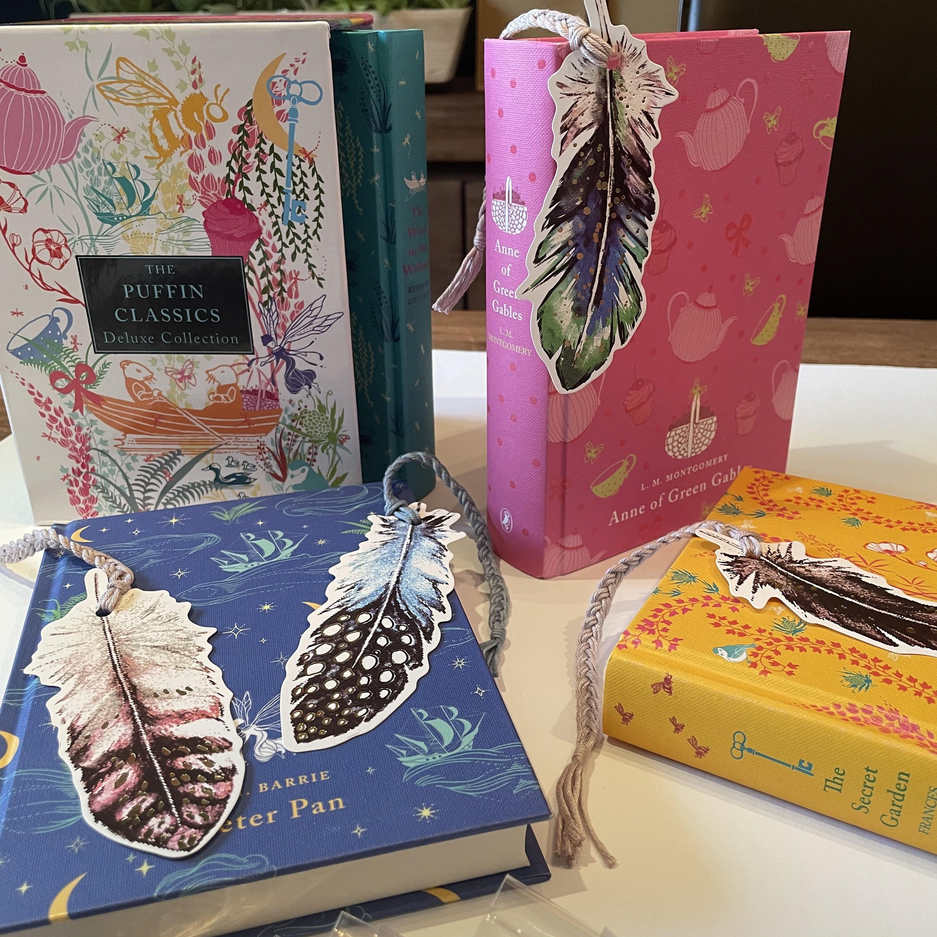 Handmade feather bookmarks Plume fait à la main Etsy