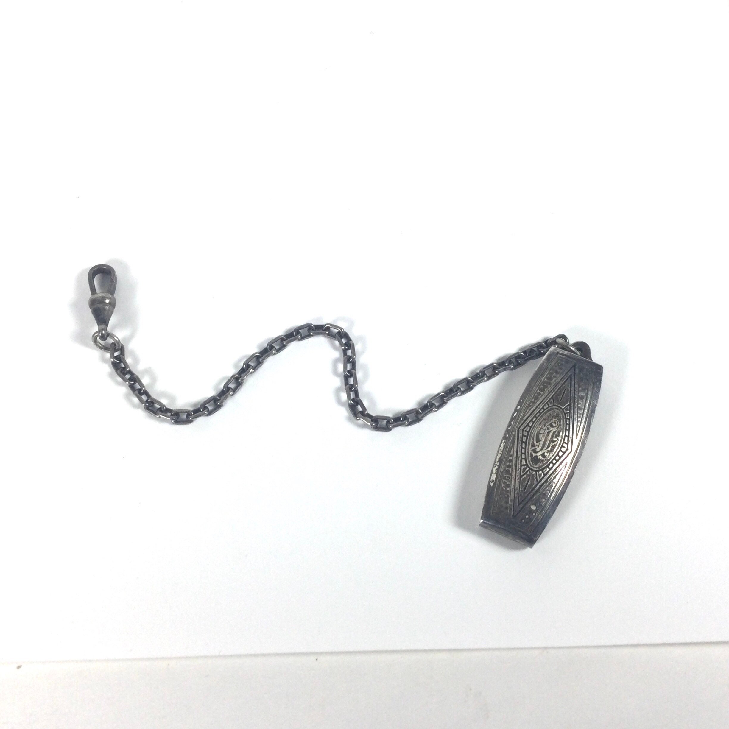 Vintage Hickok Sterling Silver Beltogram Pocket Watch Fob | Retro 