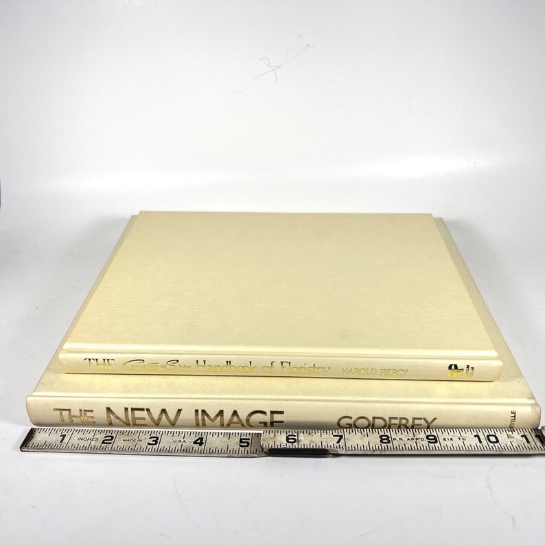 Vintage Cream Coffee Table Books Shabby Chic Offwhite Etsy