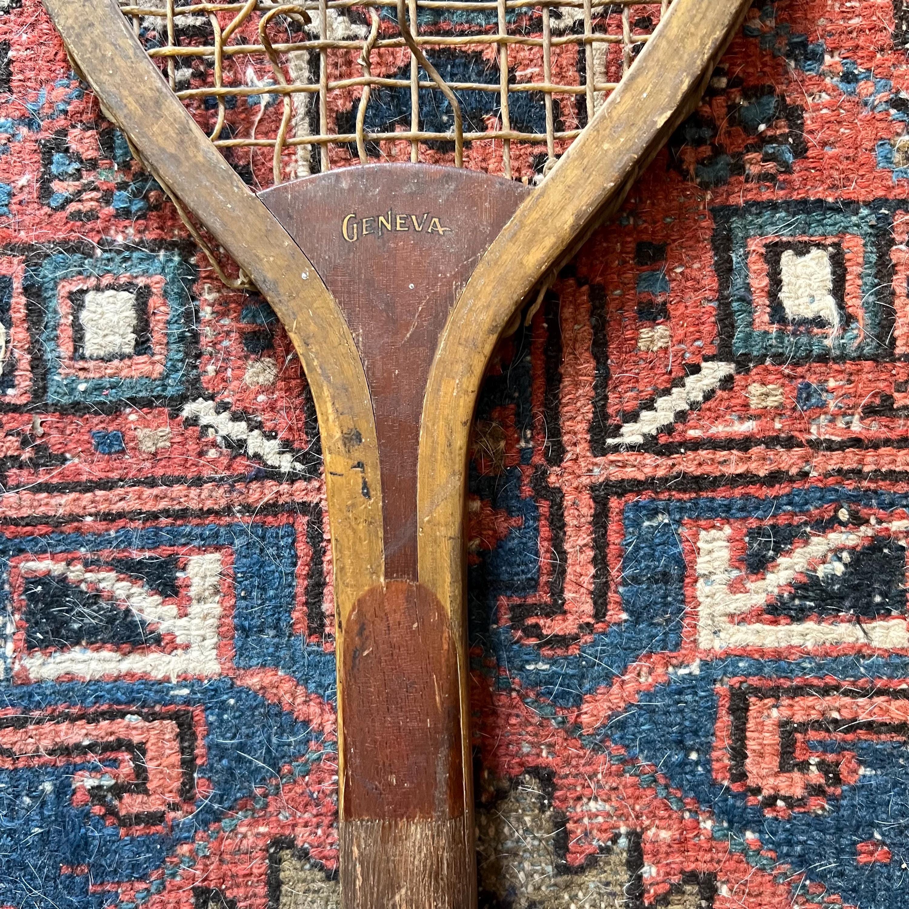 Raquettes de tennis en bois vintage avec presses - AG