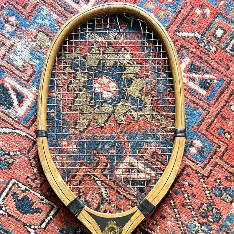 Antique E. Kent Ambassador Tennis Racket | Vintage Sporting Equipment ...