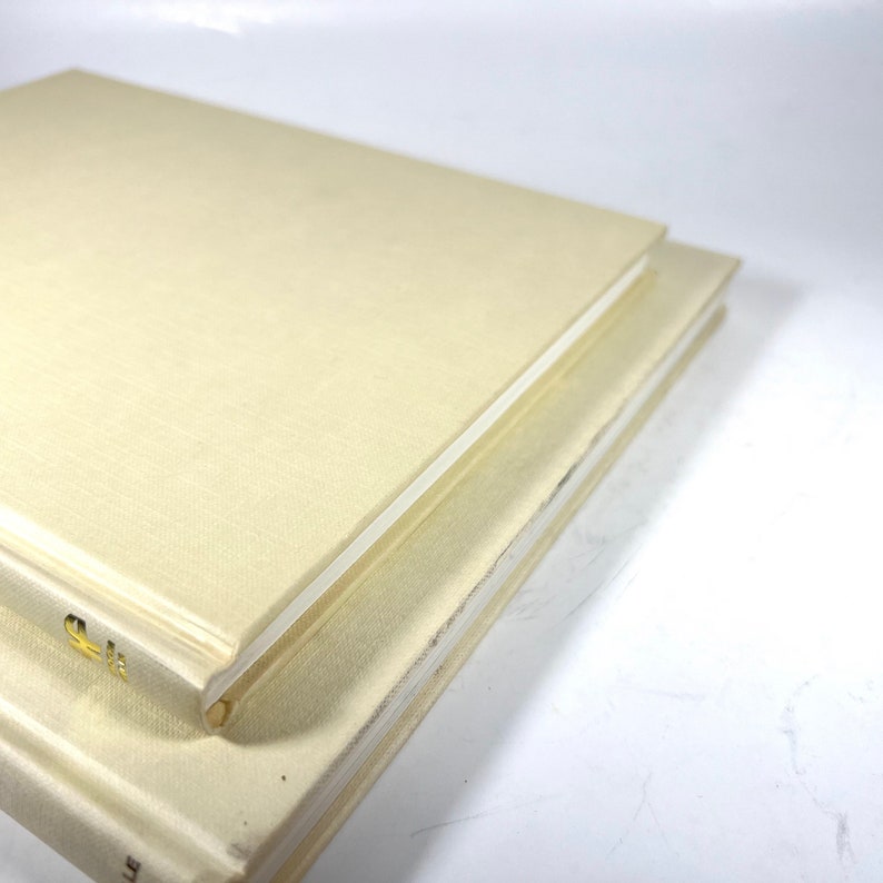 Vintage Cream Coffee Table Books Shabby Chic Offwhite Etsy