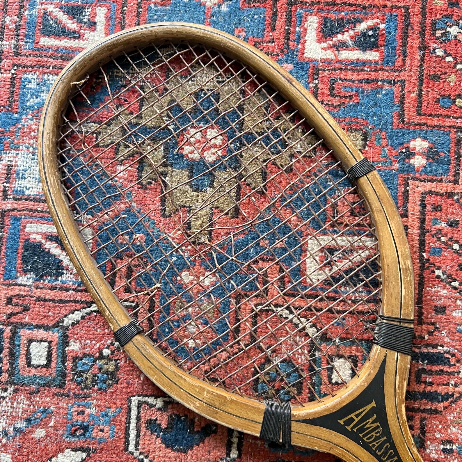 Antique E. Kent Ambassador Tennis Racket | Vintage Sporting Equipment ...