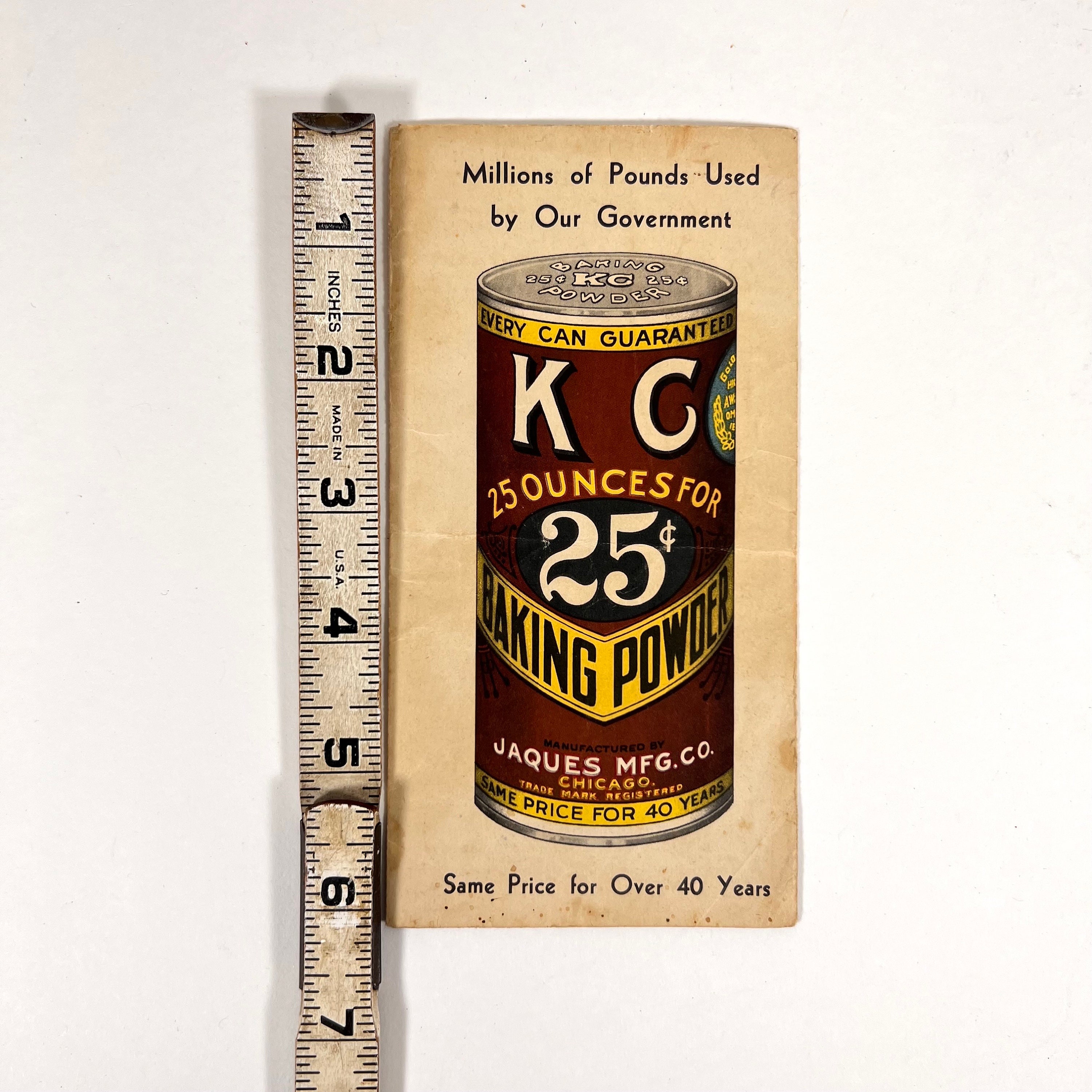 Vintage KC Baking Powder Advertisement Pamphlet With Recipes ...