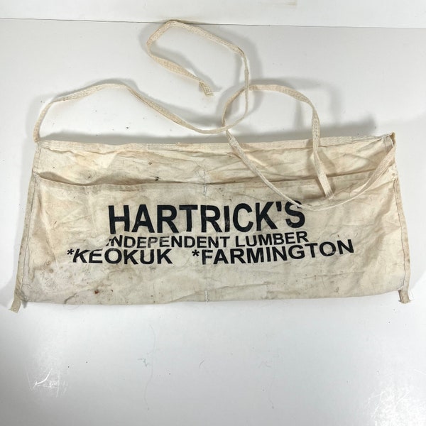 Vintage Hartrick's Lumber Yard Apron