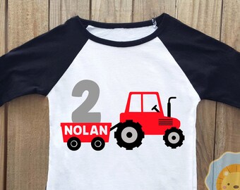 Farm Birthday Shirt Tractor Birthday Shirt Barnyard | Etsy