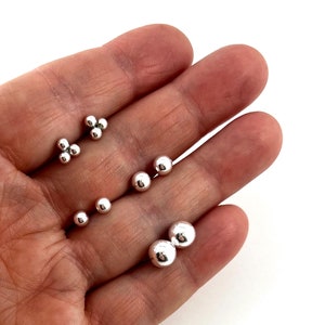 925 Sterling Silver Earrings - Tiny Stud Earrings - Dainty Earrings - Gift for Daughter - Sterling Silver Studs