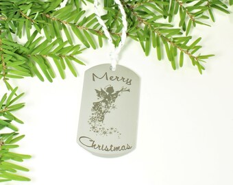 Custom Personalized Christmas Ornament - Engraved Christmas 1st Decoration - Family Name Christmas Ornament - Custom Engraved Christmas Gift