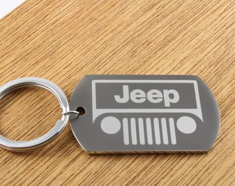 vintage jeep keychain