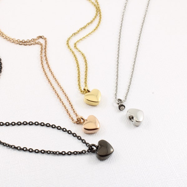 Personalized Cremation Heart Urn Necklace - Custom Engraved Urn - Necklace for Ashes - Cremation Urn Heart Necklace - Pet Urn Necklace