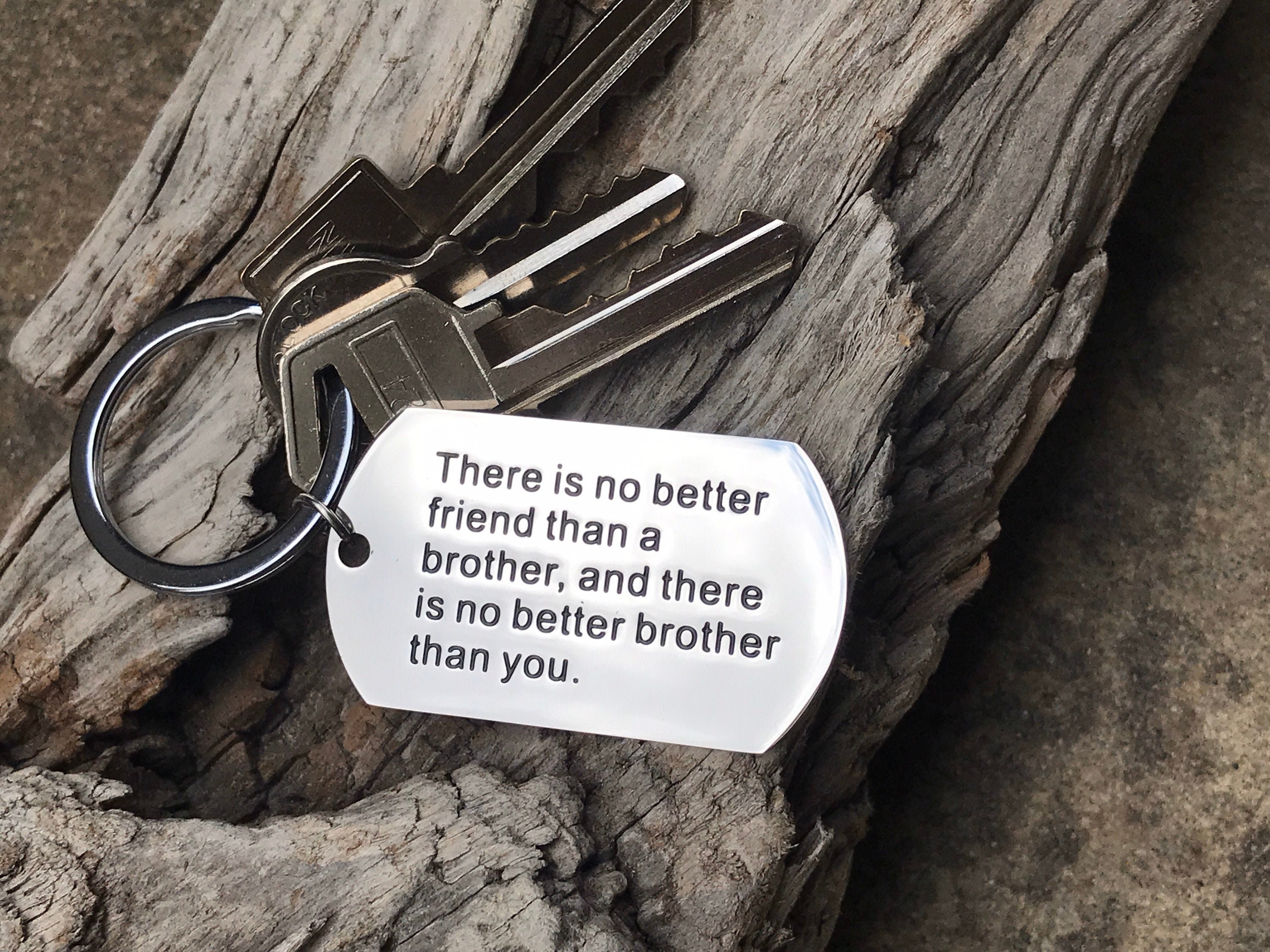 Keychain for Brother Personalized Gift for Brother Custom Etsy