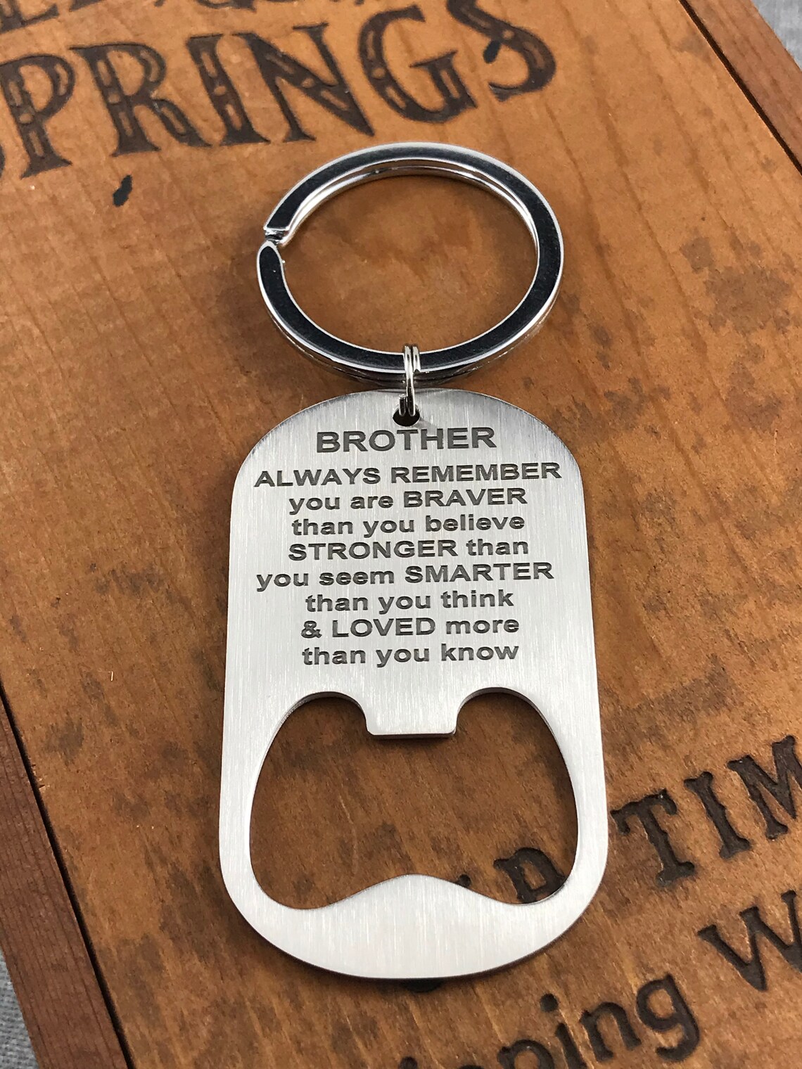 Keychain for brotherbest brother compass keyring Etsy