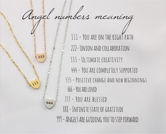 Angel Numbers Necklace '18k Gold Plated' – Vlessi