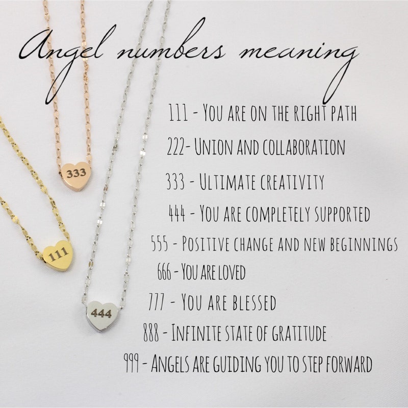 Angel Number Jewelry - Etsy