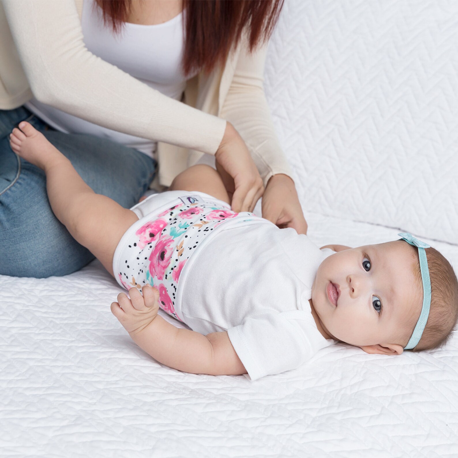 Organic Cotton Baby Belly Band for Colic Relief Bloom Etsy