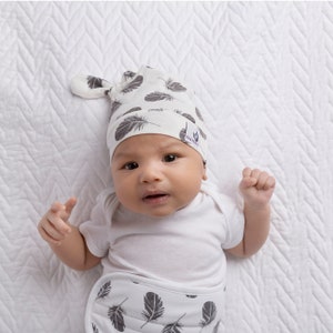 Adjustable Organic Cotton Baby Belly Band & Warmer PLUME image 4
