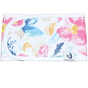 Organic Cotton Baby Belly Band & Warmer for Colic Relief (Aquarelle)
