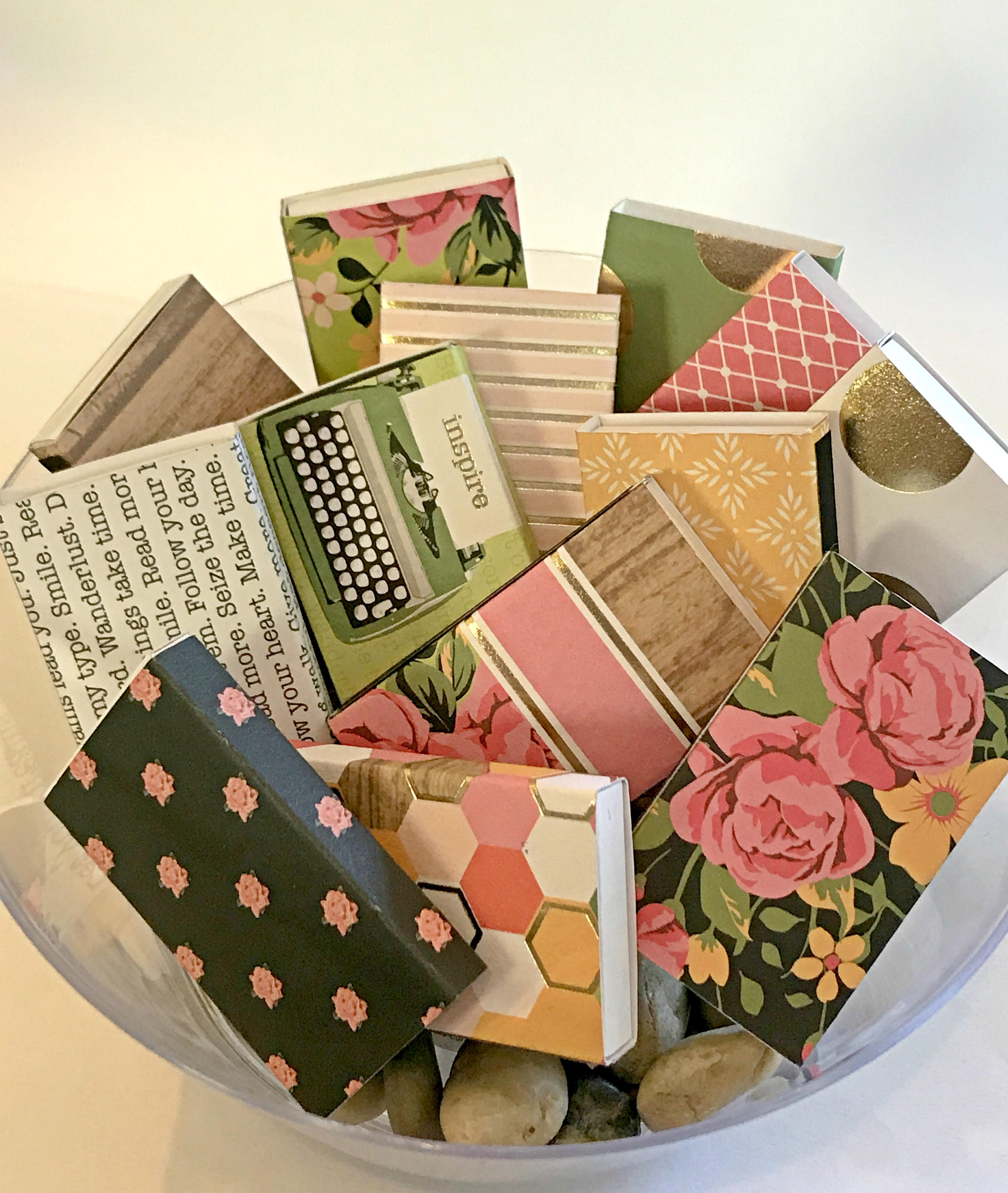Decorative Matchboxes Multicolored & Gold Foil Collection Set of 5 or ...