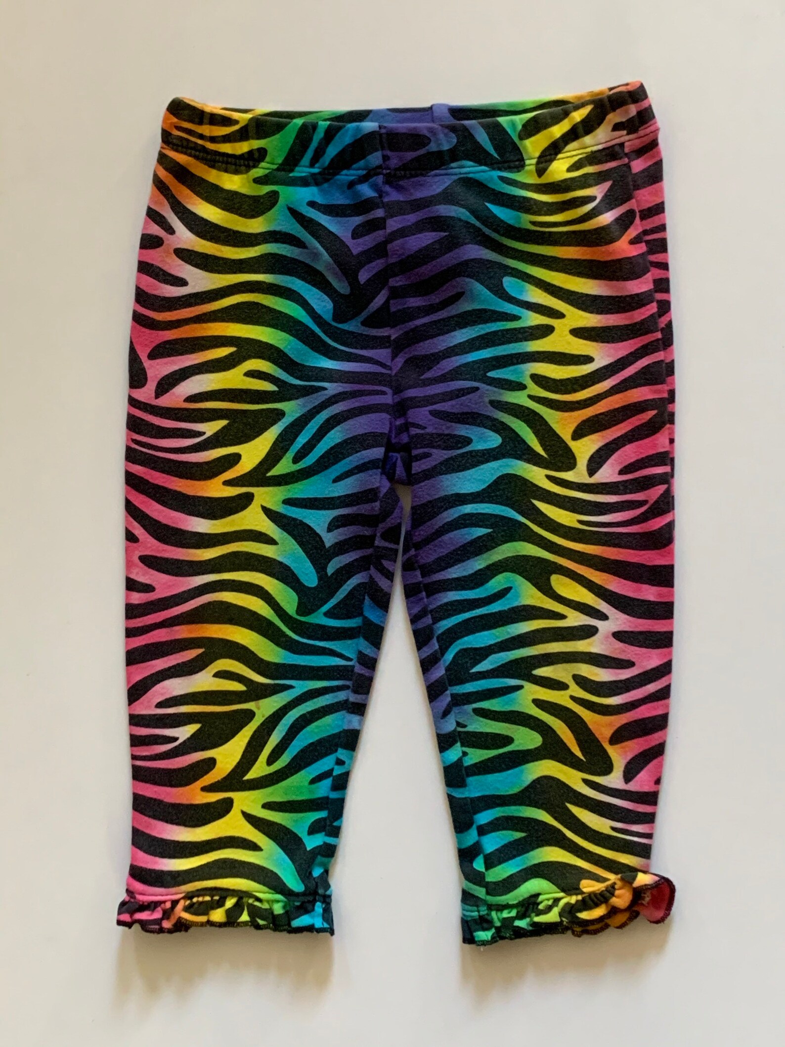 zebra flared leggings