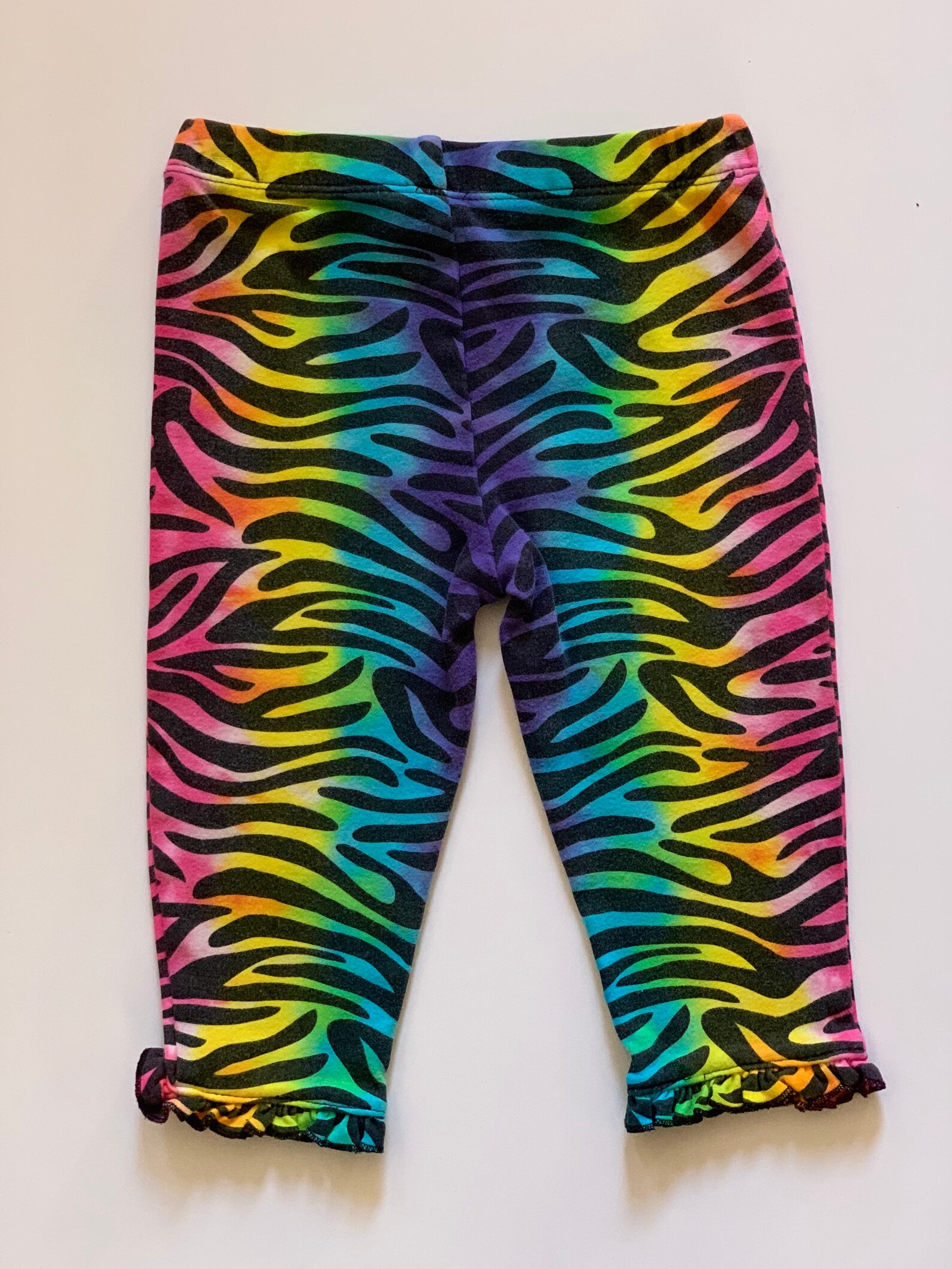 zebra flared leggings