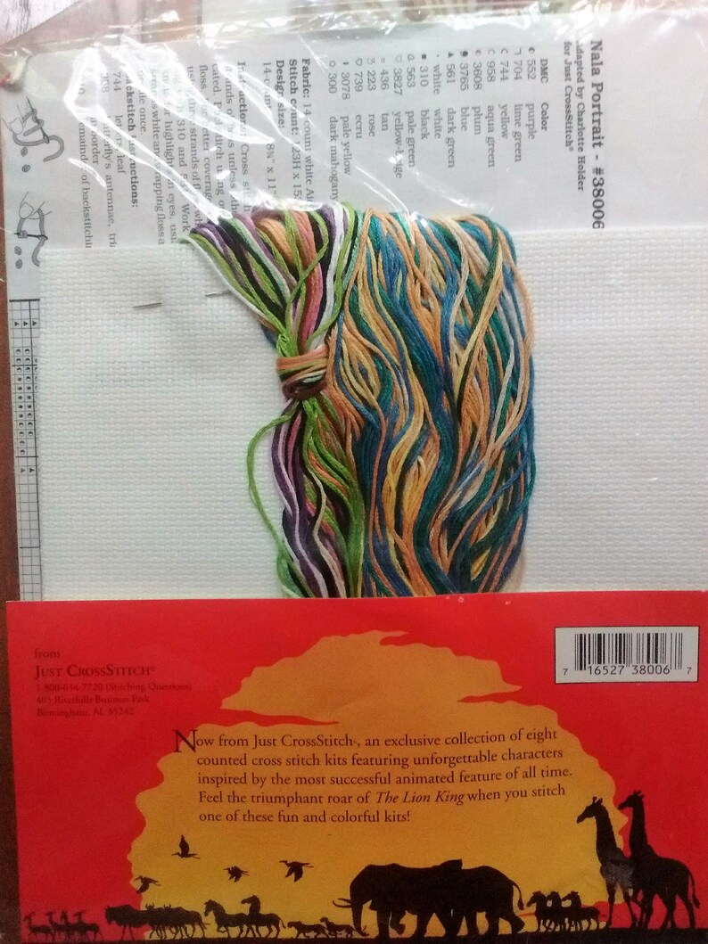 Vintage Disney S The Lion King Counted Cross Stitch Kit 38006 Nala Portrait Kits Craft Supplies Tools Lifepharmafze Com