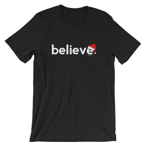 Camisetas navidenas para hombres y mujeres Camiseta Believe Christmas Camisetas de regalo para hombres mujeres y adultos Etsy Mexico