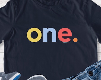 Boys 1st Birthday Shirt Boy 1 Year Old Age One First Bday Original