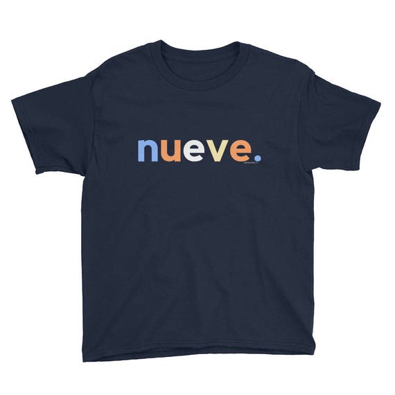 Kids 9th Birthday Shirt For Girls 9 Nueve Anos | Spanish Ideas Kids 9th Birthday Shirt For Girls 9 Nueve Anos | Spanish Ideas