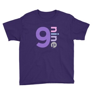 9th Birthday Shirt Girl 9 Year Old | 9th Birthday Gifts | Kids Gift Ideas Age Nine Year Old Birthday Shirt | Girls 9th Birthday Shirt