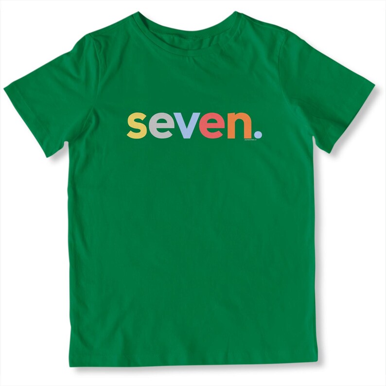 Boys 7th Birthday Shirt Boy 7 Year Old Age Seven Seventh Bday Original bild 7