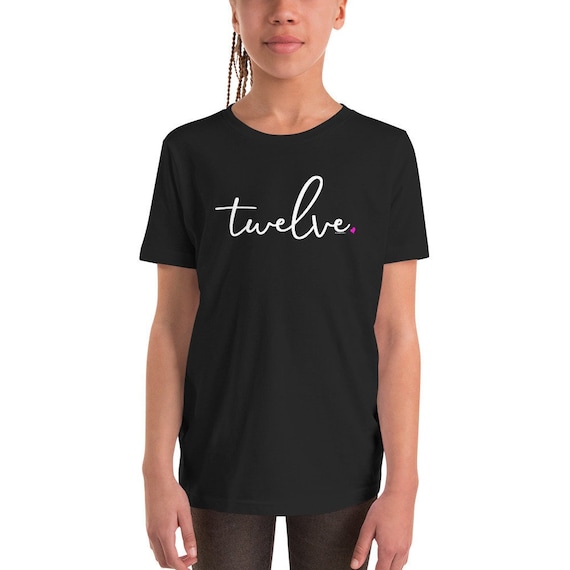 Camiseta de cumpleaños número 12 Niña de 12 años / Ideas de regalos para  niños Guión de 12 años Camiseta de cumpleaños de doce años / Camiseta de  cumpleaños número 12 para niñas Guión -  España