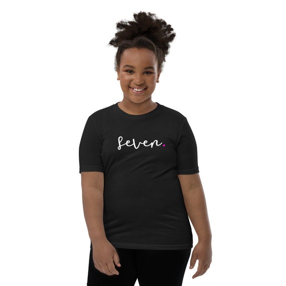 7 year old birthday shirt girl