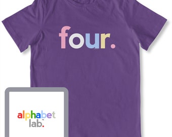 4th Birthday Shirt Girl 4 Year Old | 4th Birthday Gifts | Kids Gift Ideas Age Four Year Old Birthday Shirt | Girls 4th Birthday Shirt