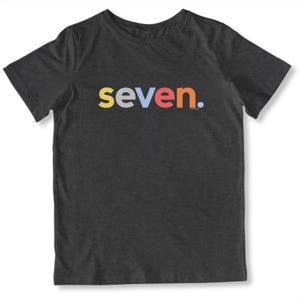 Boys 7th Birthday Shirt Boy 7 Year Old Age Seven Seventh Bday Original bild 4