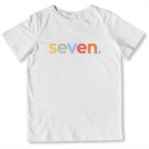 Boys 7th Birthday Shirt Boy 7 Year Old Age Seven Seventh Bday Original bild 6