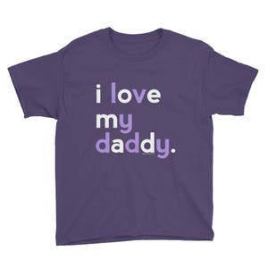 Fathers Day Gift Idea | Daddy Shirt for Kids | I Love My Daddy Shirt | Daddy Shirt for Girls | Papa Shirt Dad Shirt Kids Birthday Gift Ideas