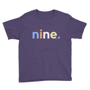 9th Birthday Shirt Girl 9 Year Old | 9th Birthday Gifts | Kids Gift Ideas Age Nine Year Old Birthday Shirt | Girls 9th Birthday Shirt