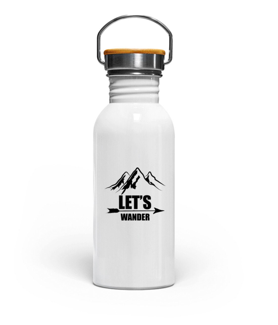 Lets Wander - Trinkflasche - Edelstahl Trinkflasche